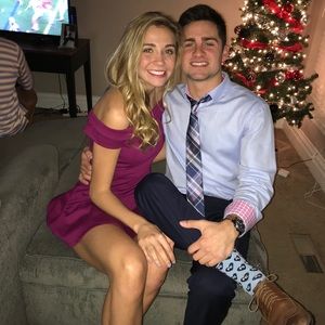 Lulus Off the shoulder Magenta Dress